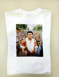 "Ali Africa" White crewneck sweatshirt