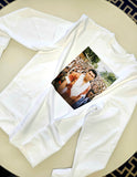 "Ali Africa" White crewneck sweatshirt