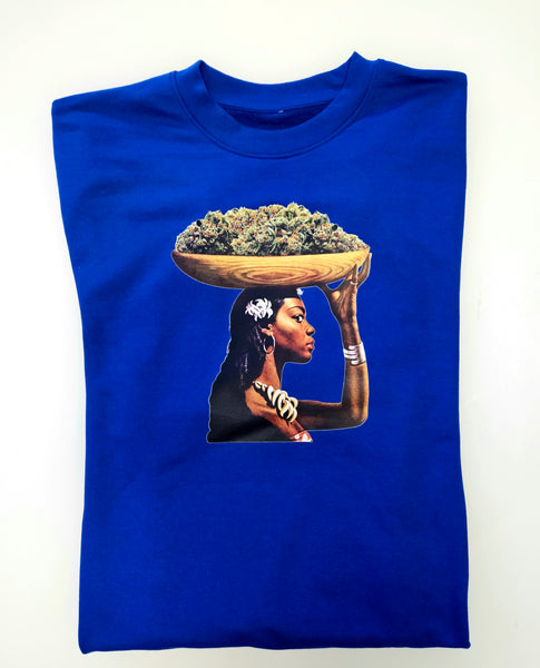 "Our Daily Bread" Royal Blue crewneck sweatshirt