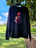 "Sade" Black crewneck sweatshirt