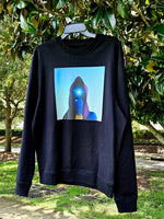 "Youniverse 2" Black crewneck sweatshirt