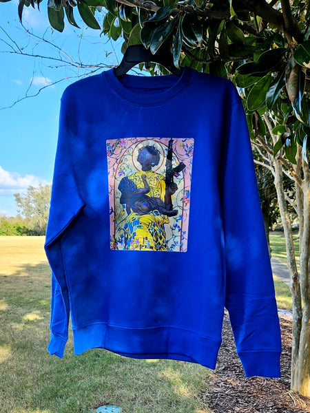 "Revolt" Royal Blue crewneck sweatshirt