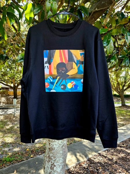 "8 Ball" Black Ccewneck sweatshirt